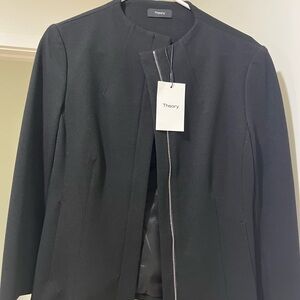 Theory Black Twill Blazer